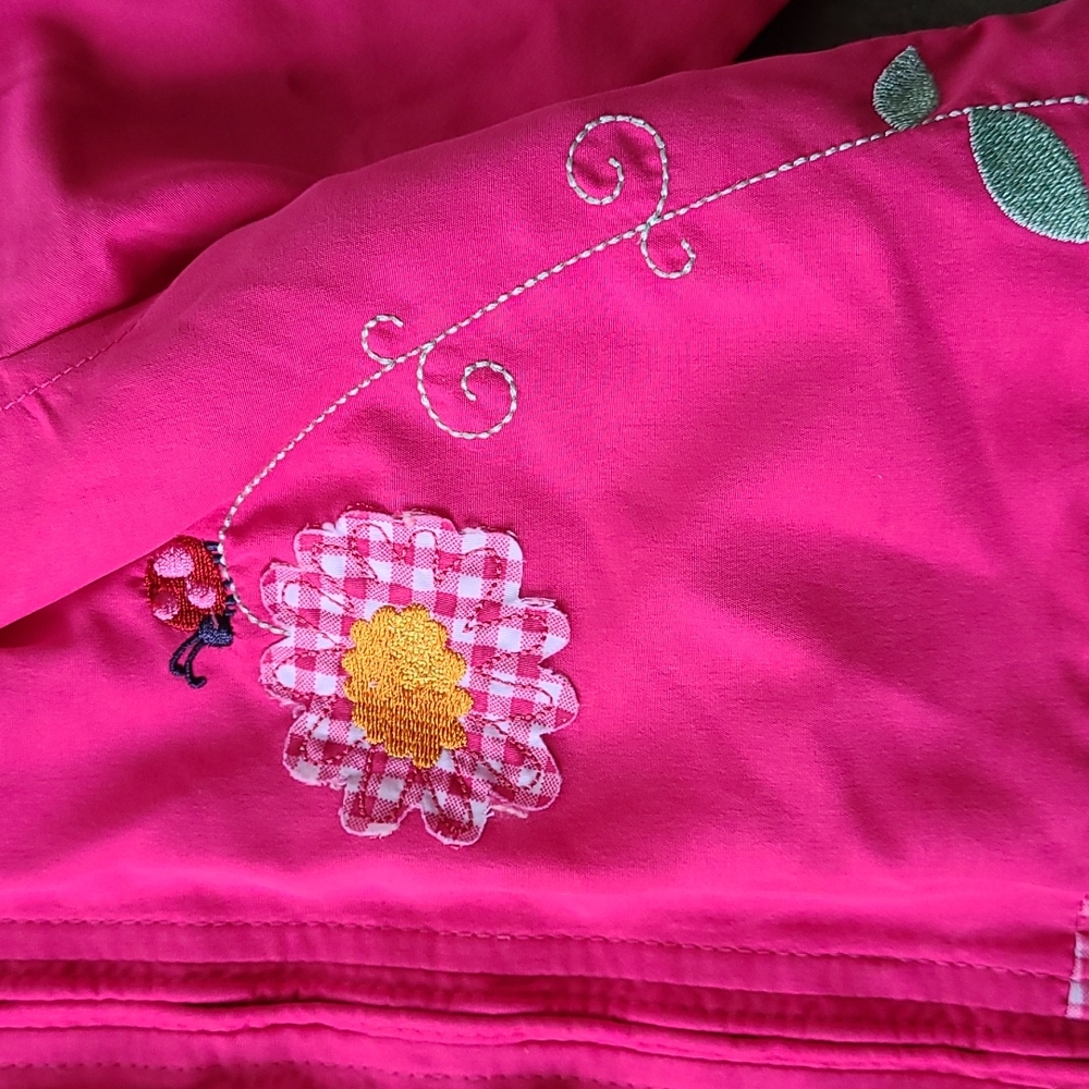 NWOT Carter's Pink white floral rain jacket 12M - Picture 2 of 5